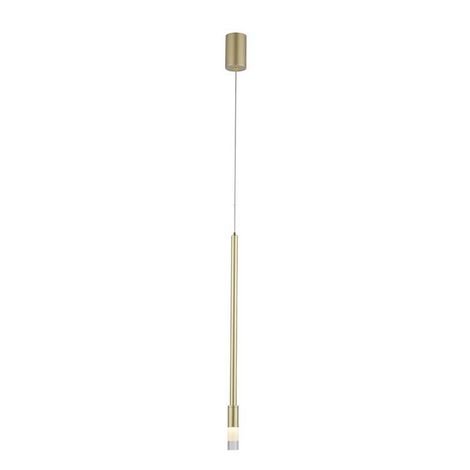 Lustre Pendente LED Nima 3000K 3W 50cm Dourado Bivolt Vidro