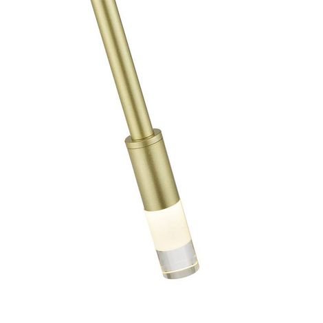 Lustre Pendente LED Nima 3000K 3W 50cm Dourado Bivolt Vidro