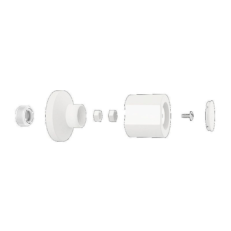 Acabamento Registro ABS padrão Deca/Docol C40 Branco Censi