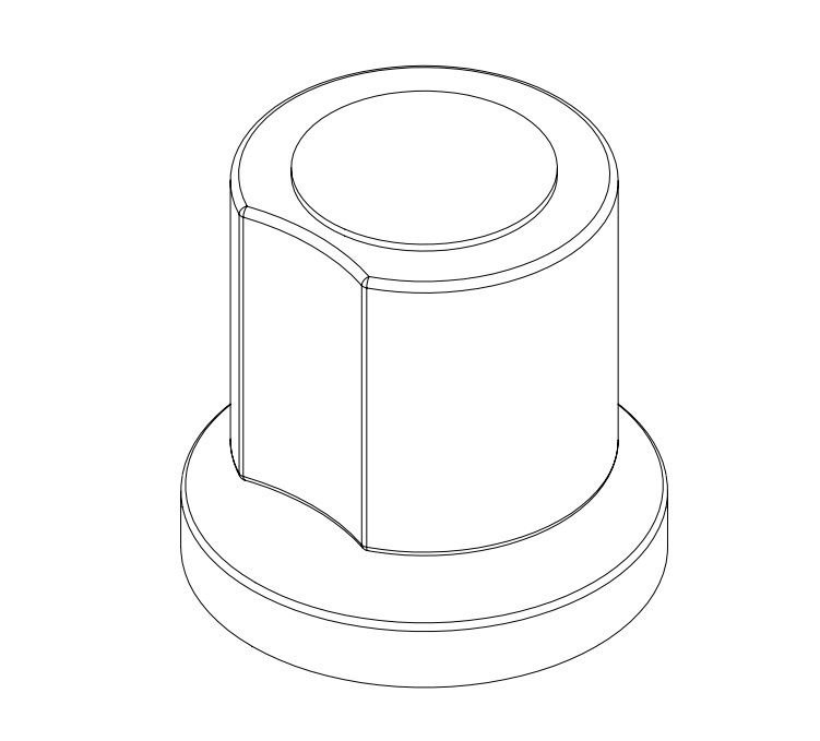 Acabamento Registro ABS padrão Deca/Docol C40 Branco Censi