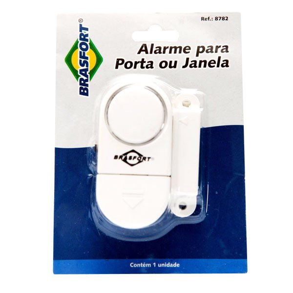 Alarme Sem fio Sensor de Abertura Porta e Janela Brasfort