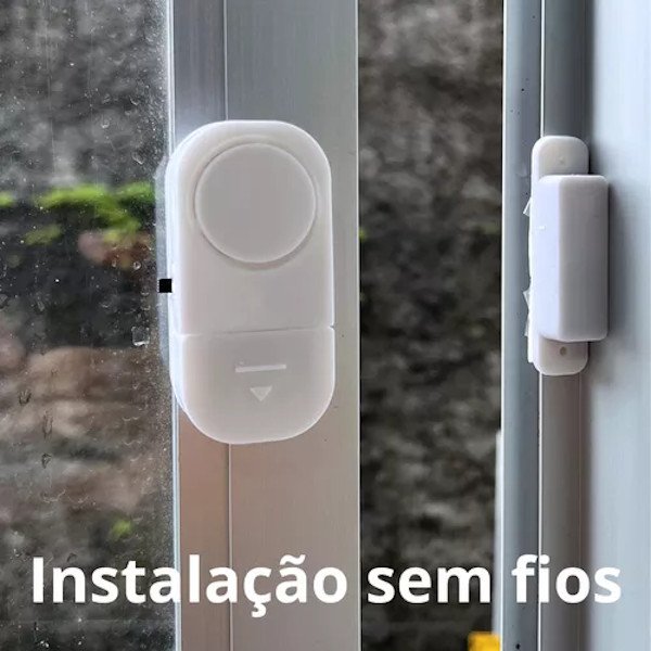 Alarme Sem fio Sensor de Abertura Porta e Janela Brasfort