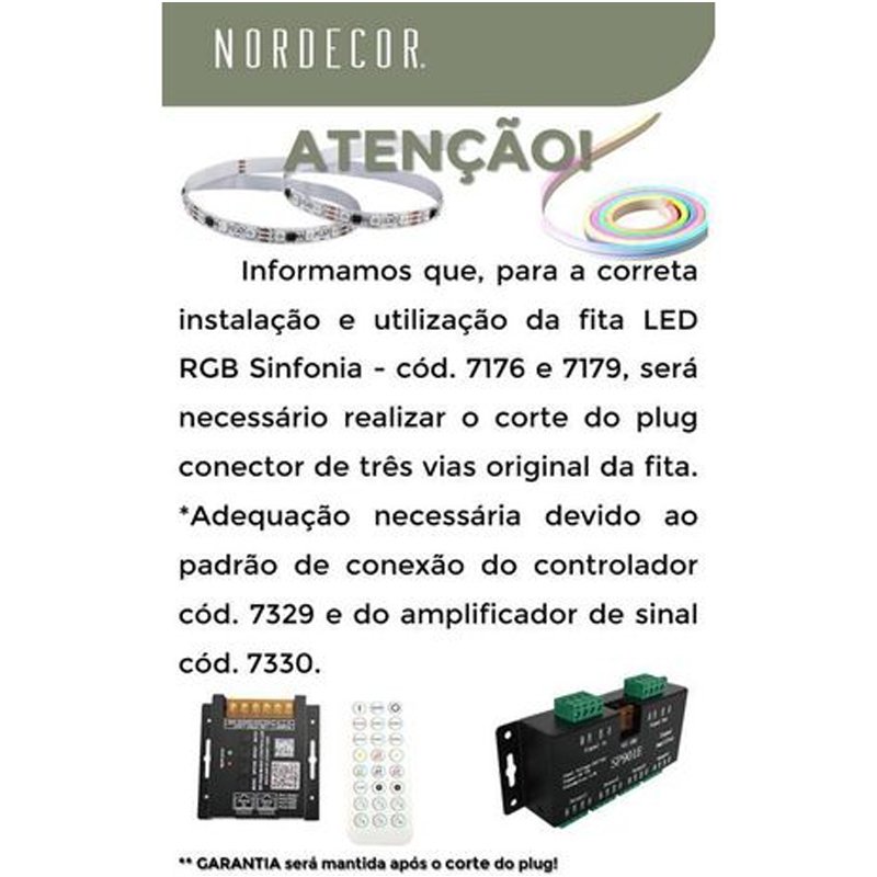 AMPLIFICADOR FITA DE LED RGB/RGBW SINFONIA 12/24V NORDECOR
