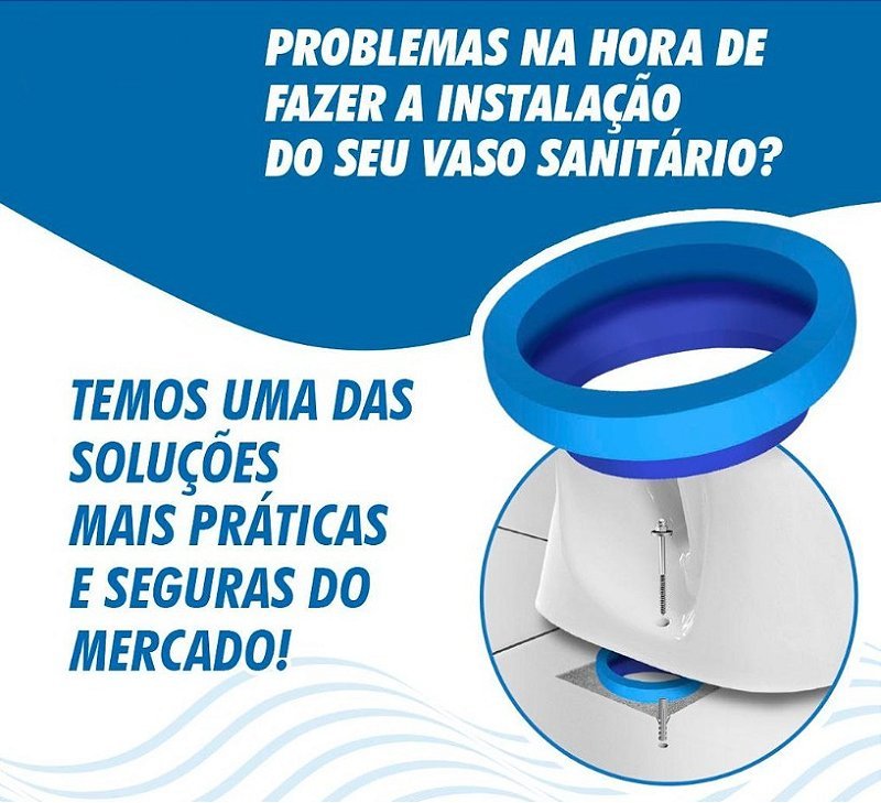 Anel Vedação com guia para vaso sanitário de qualidade roco
