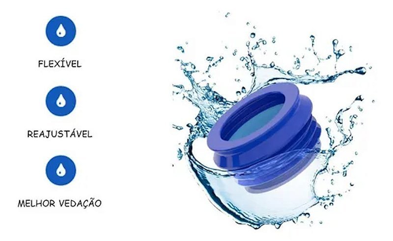Anel Vedação de Borracha para Vaso Sanitario Moderno Censi