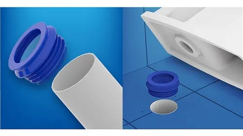 Anel Vedação de Borracha para Vaso Sanitario Moderno Censi