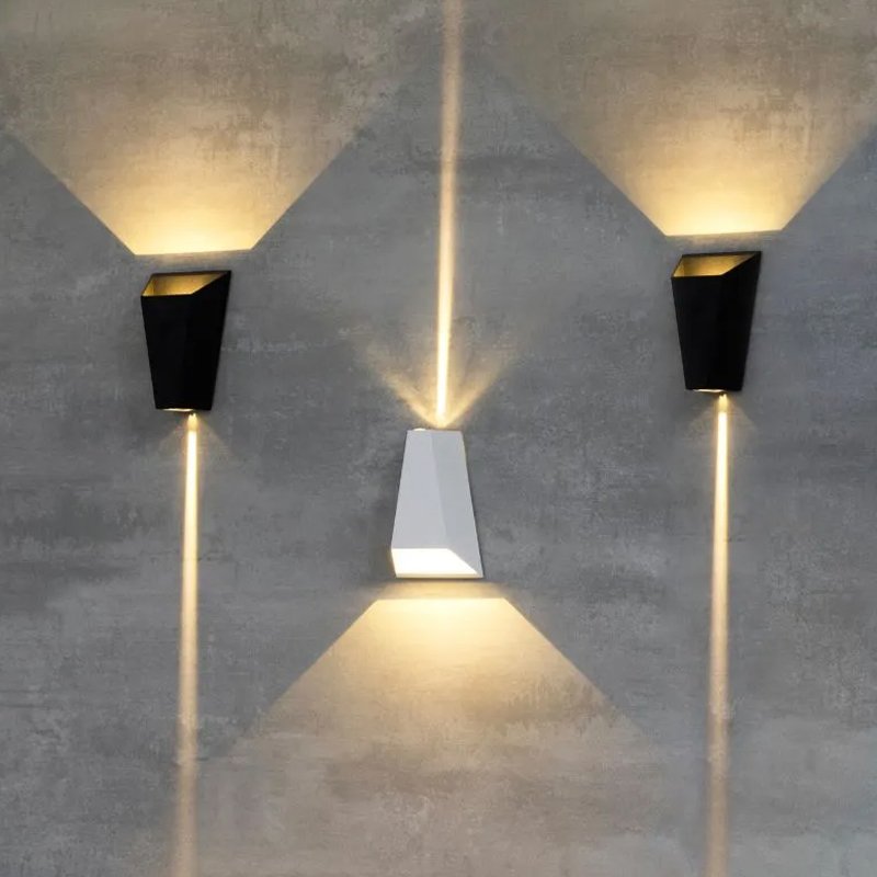 Arandela Parede LED DRIE 6W Preta 3000k IP65 Nordecor 2614