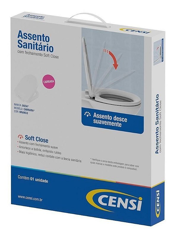 Assento Sanitario Censi Com Soft Close Deca Carrara Branco