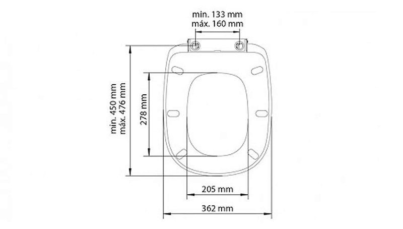 Assento Sanitario Censi Soft Close Sabatini - Branco - 7645