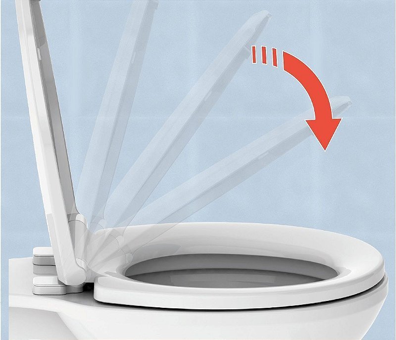 Assento Sanitario Com Sistema Soft Close E Limpeza Facil