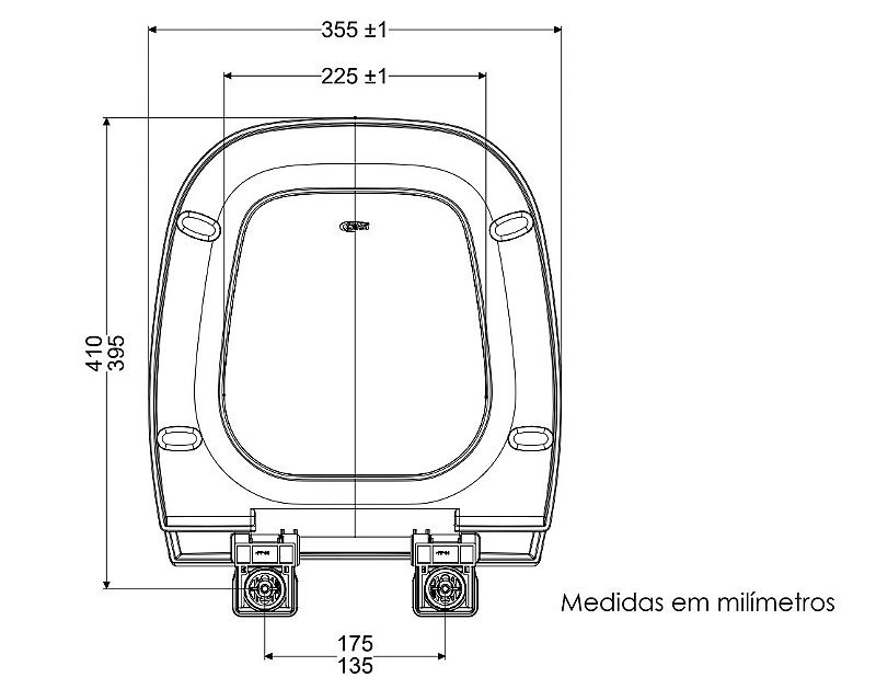 Assento Sanitário Deca modelo Flex Soft Close Branco Censi