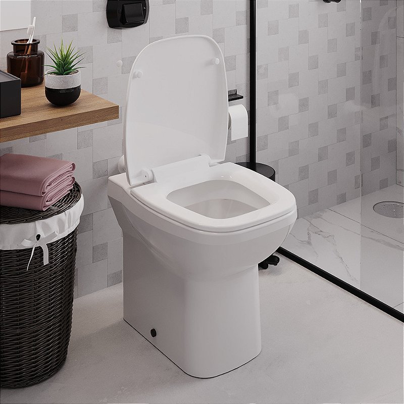 Assento Sanitário Deca modelo Flex Soft Close Branco Censi