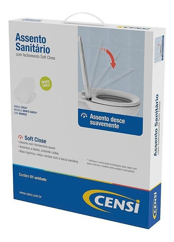 Assento Sanitario Soft Close Monte Carlo