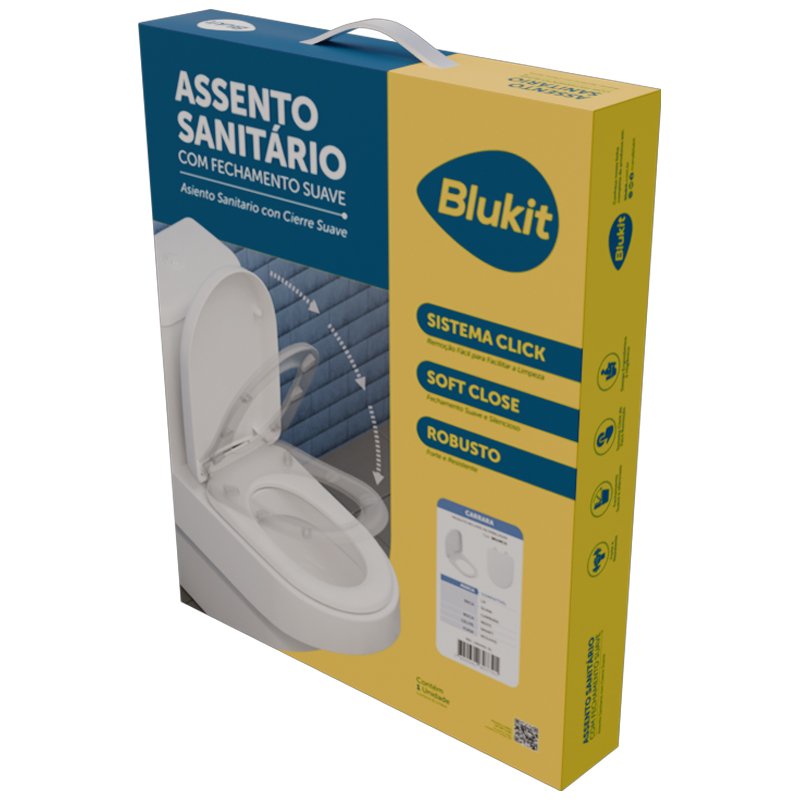 ASSENTO SANITARIO TAMPA VASO SOFT CLOSE CARRARA BRANC BLUKIT