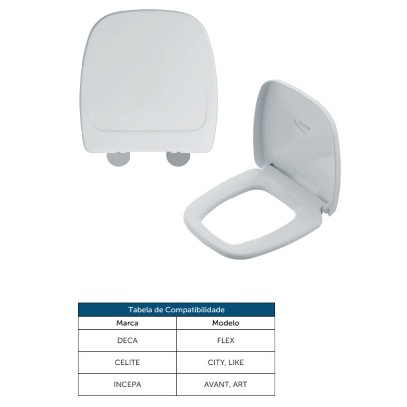 ASSENTO SANITARIO TAMPA VASO SOFT CLOSE CITY / AVANT BLUKIT