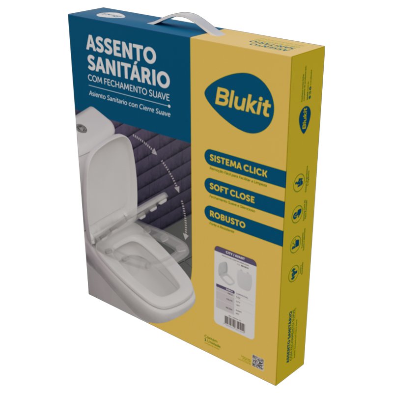ASSENTO SANITARIO TAMPA VASO SOFT CLOSE CITY / AVANT BLUKIT