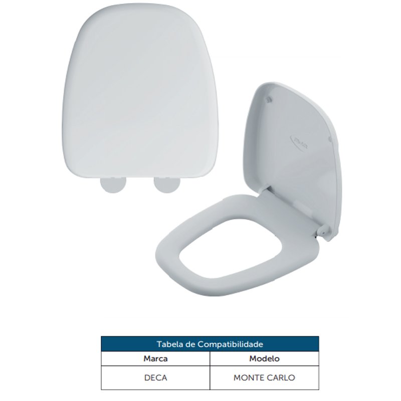 ASSENTO SANITARIO TAMPA VASO SOFT CLOSE MONTE CARLO BLUKIT