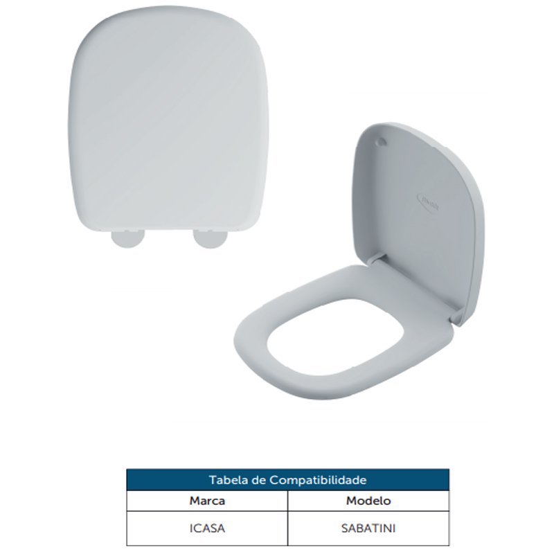 ASSENTO SANITARIO TAMPA VASO SOFT CLOSE SABATINI BR BLUKIT