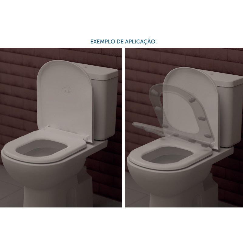 ASSENTO SANITARIO TAMPA VASO SOFT CLOSE VOGUE PLUS BLUKIT