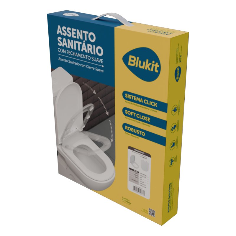 ASSENTO SANITARIO TAMPA VASO SOFT CLOSE VOGUE PLUS BLUKIT