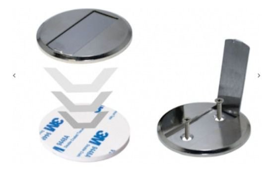 Batente De Porta Prendedor Magnetico Slim A%25E7o Cromado