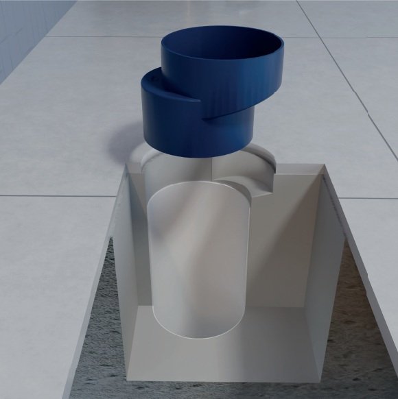 Bolsa Deslocamento Vaso Sanitário Adapta Bacio 100mm Blukit