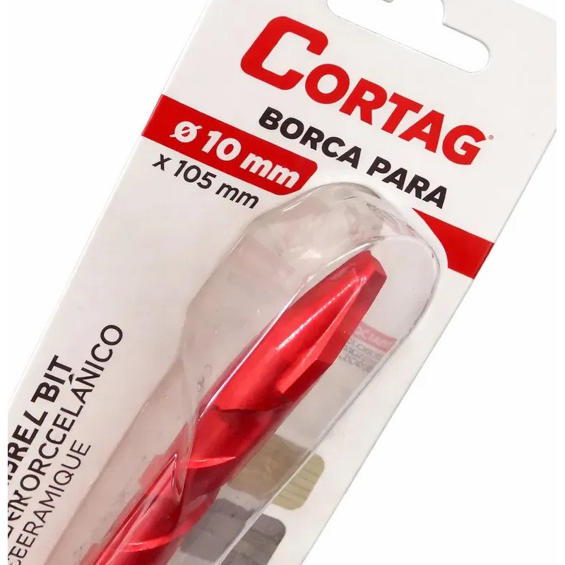 BROCA PORCELANATO MULTIUSO 10 mm X 105 MM RESISTENTE CORTAG