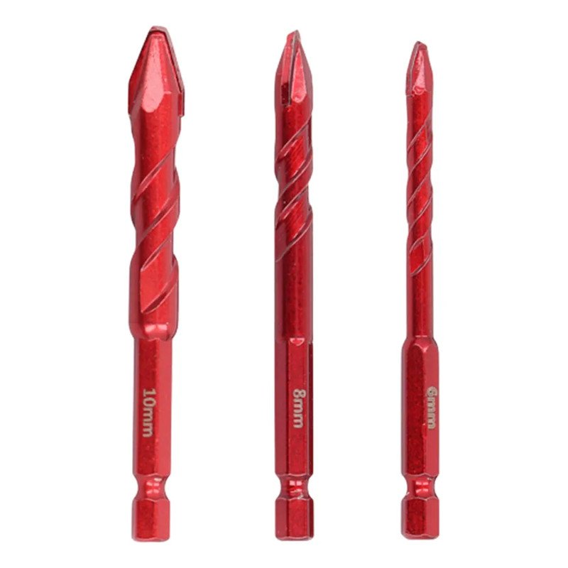 BROCA PORCELANATO MULTIUSO JOGO 3 PEÇAS 6 8 10 mm CORTAG