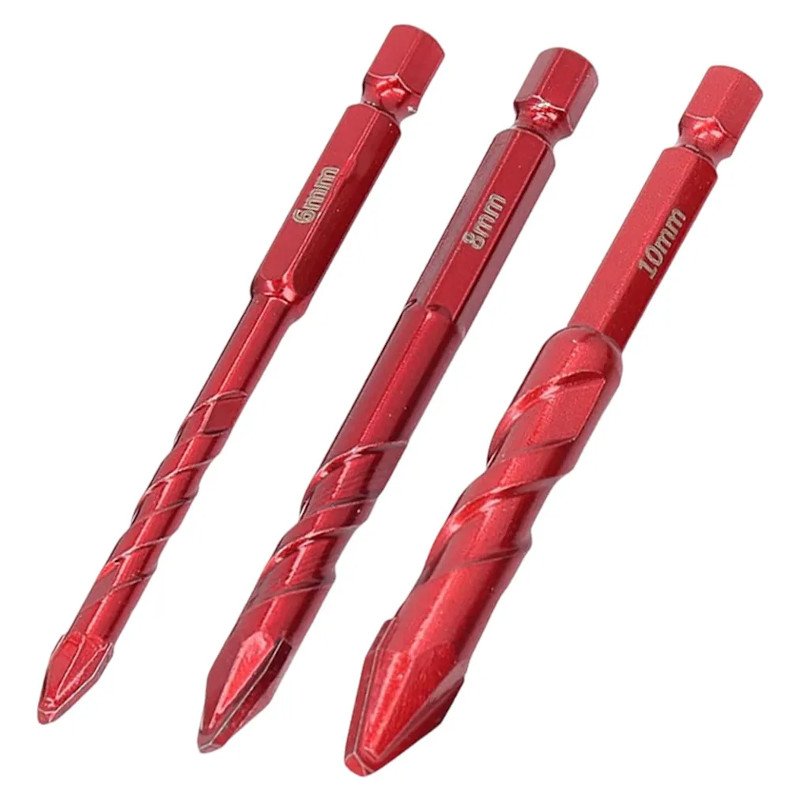 BROCA PORCELANATO MULTIUSO JOGO 3 PEÇAS 6 8 10 mm CORTAG