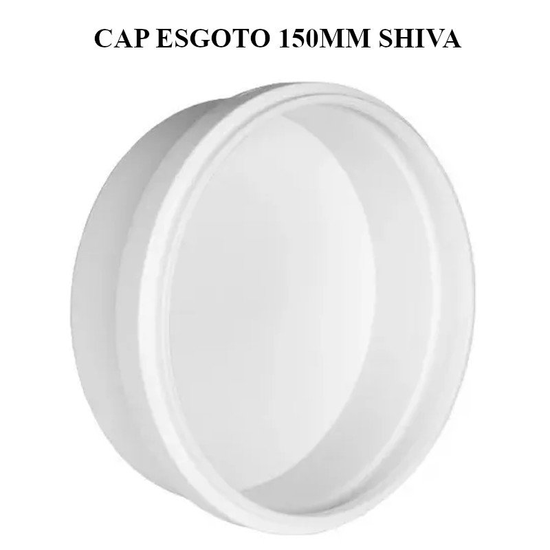 CAP TAMPÃO 150 MM CANO BRANCO PVC ESGOTO 1ª LINHA SHIVA
