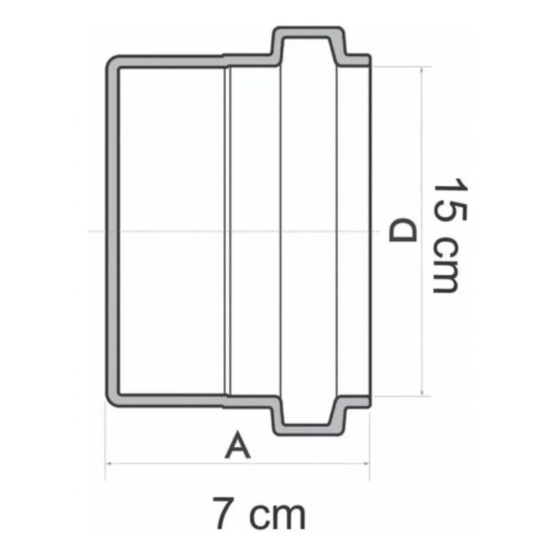 CAP TAMPÃO 150 MM CANO BRANCO PVC ESGOTO 1ª LINHA SHIVA