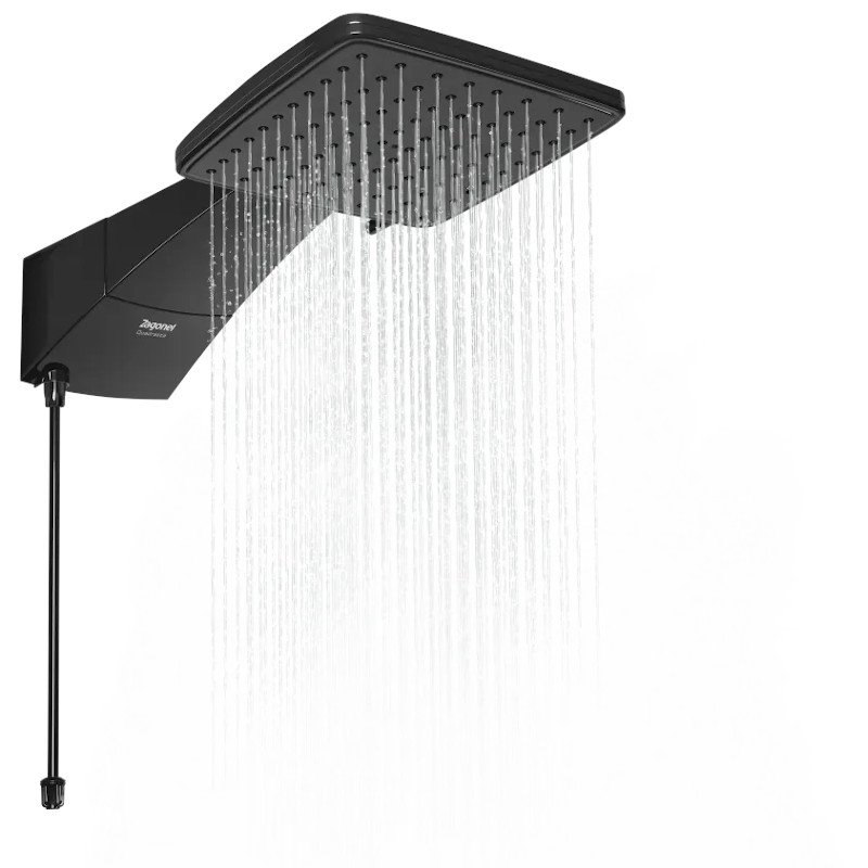 Chuveiro Ducha Eletrônica Quadratta Black 7700w Zagonel 220v