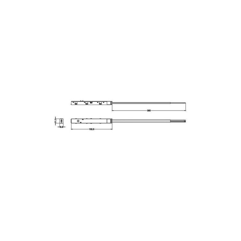 Conector SKALY Dupla Seção Fonte 35cm Preto Nordecor 6758