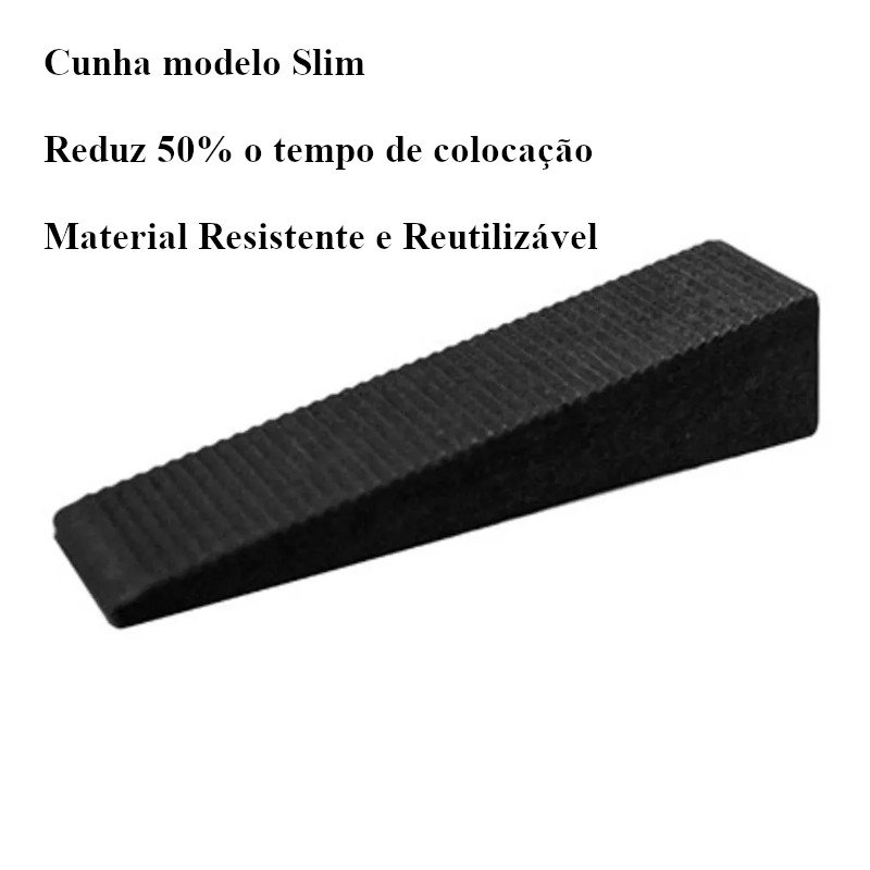 Cunha Nivelador Espaçador Piso Porcelanato slim 50 pc