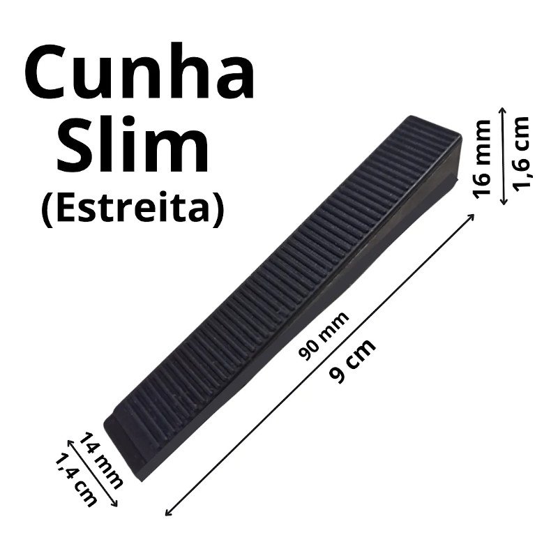 Cunha Nivelador Espaçador Piso Porcelanato slim 50 pc