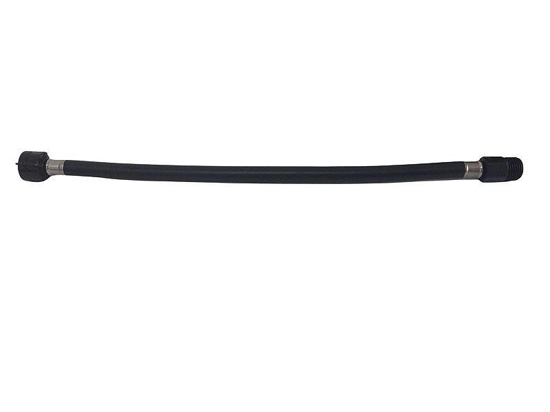 Engate Flexivel 40 cm x 1/2 PVC Preto Ultra resistente Censi