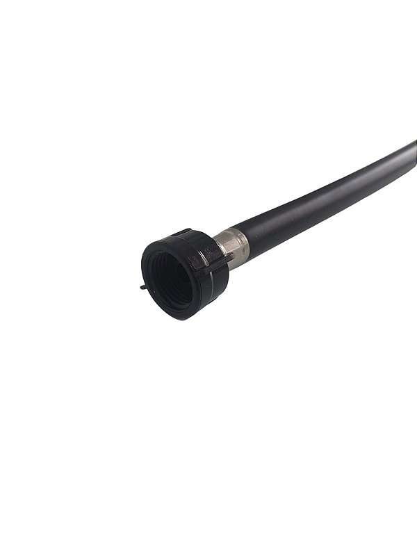Engate Flexivel 40 cm x 1/2 PVC Preto Ultra resistente Censi
