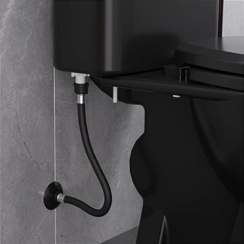 Engate Flexivel 40 cm x 1/2 PVC Preto Ultra resistente Censi