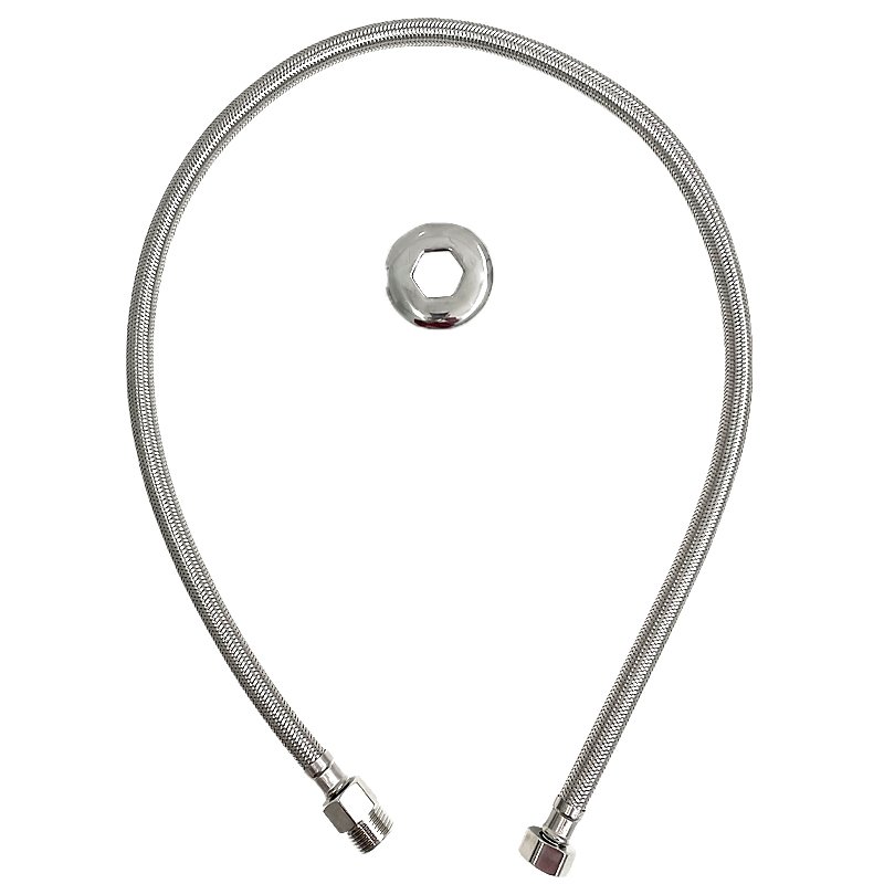 Engate Mangueira Flexível Trançado Aço Inox 1.5m Quente Frio