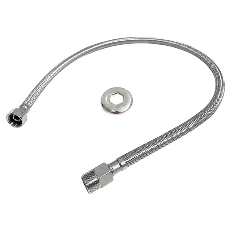 Engate Mangueira Flexível Trançado Aço Inox 1.5m Quente Frio