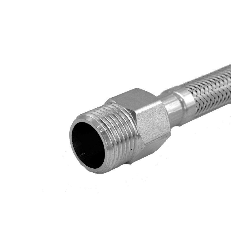Engate Mangueira Flexível Trançado Aço Inox 15cm Quente Frio