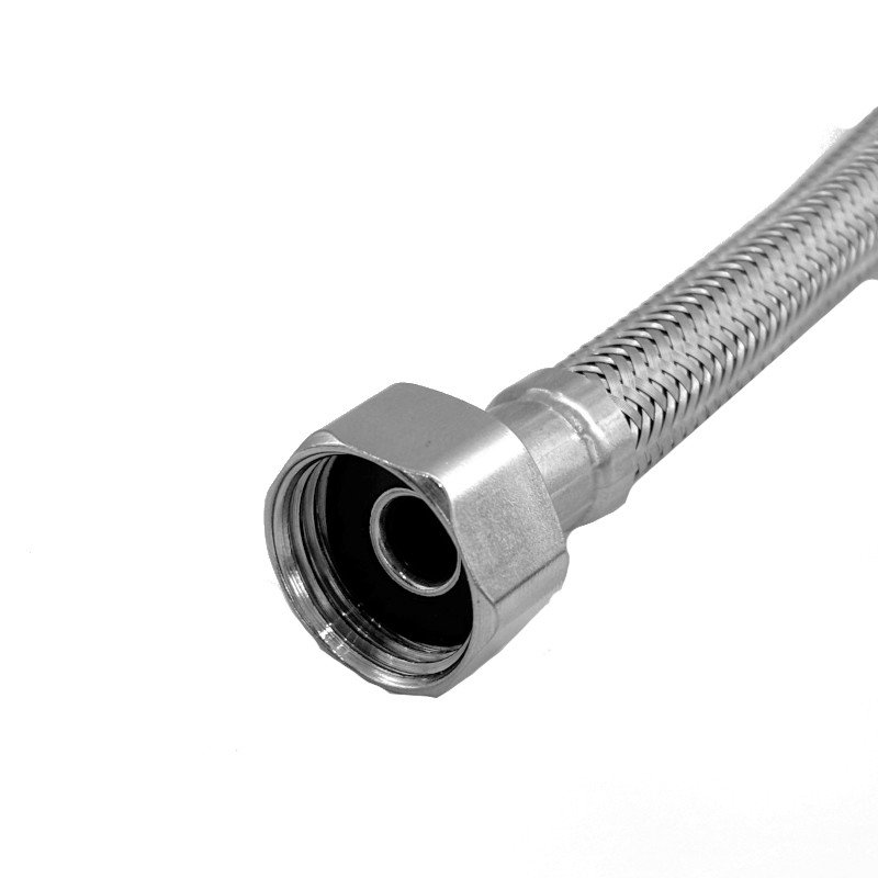 Engate Mangueira Flexível Trançado Aço Inox 15cm Quente Frio