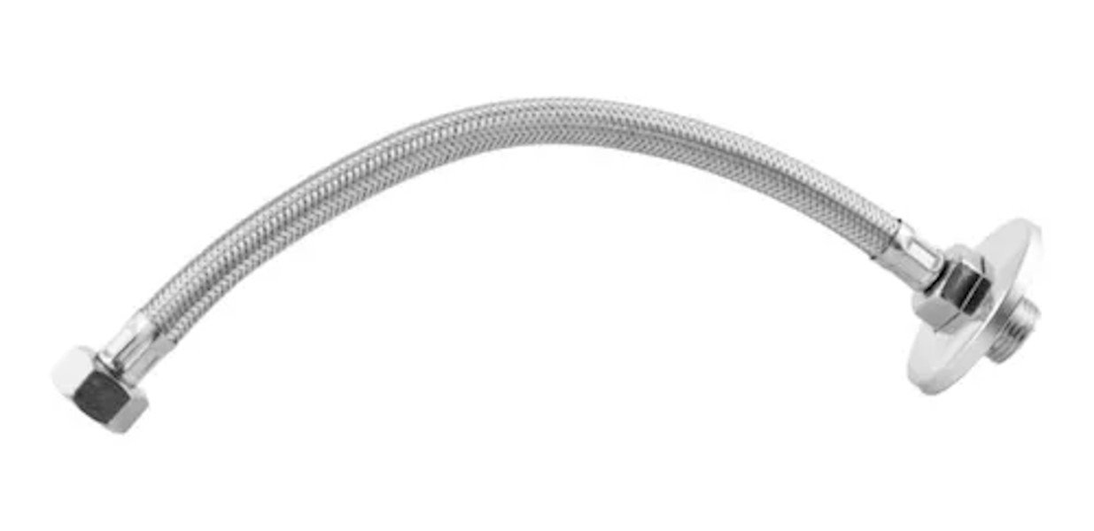 Engate Mangueira Flexivel Trançado Aço Inox 40cm quente frio Blufer