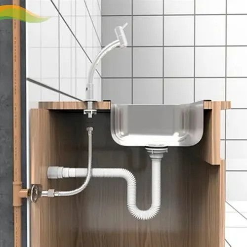 Engate Mangueira Flexivel Trançado Aço Inox 60cm quente frio flux