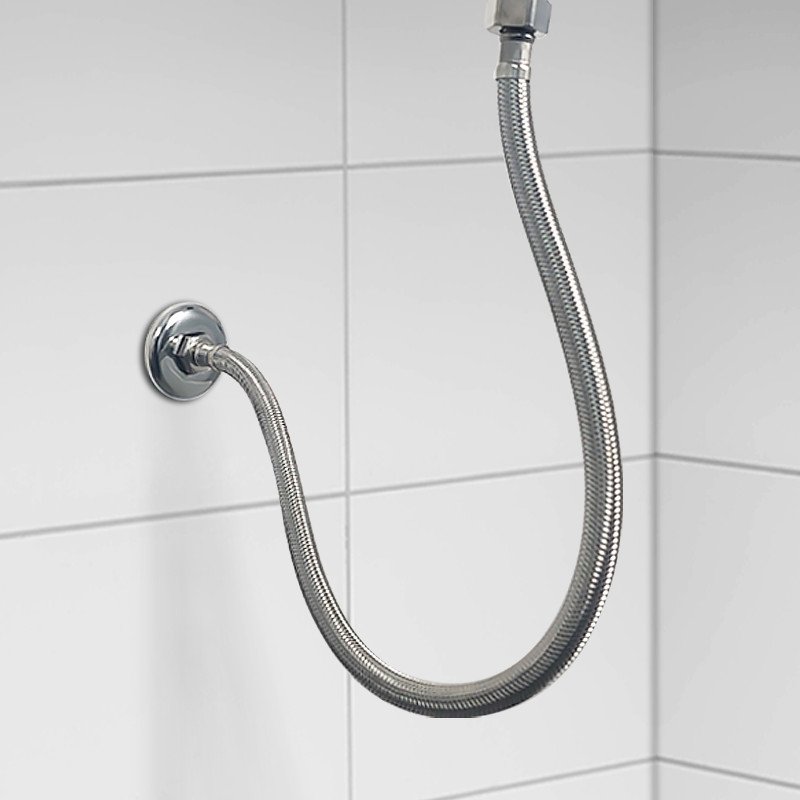 Engate Mangueira Flexível Trançado Aço Inox 80cm Quente Frio