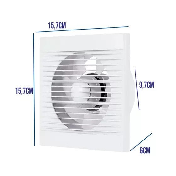 Exaustor Banheiro Lavabo Residencial 100mm 13w 220v Empalux