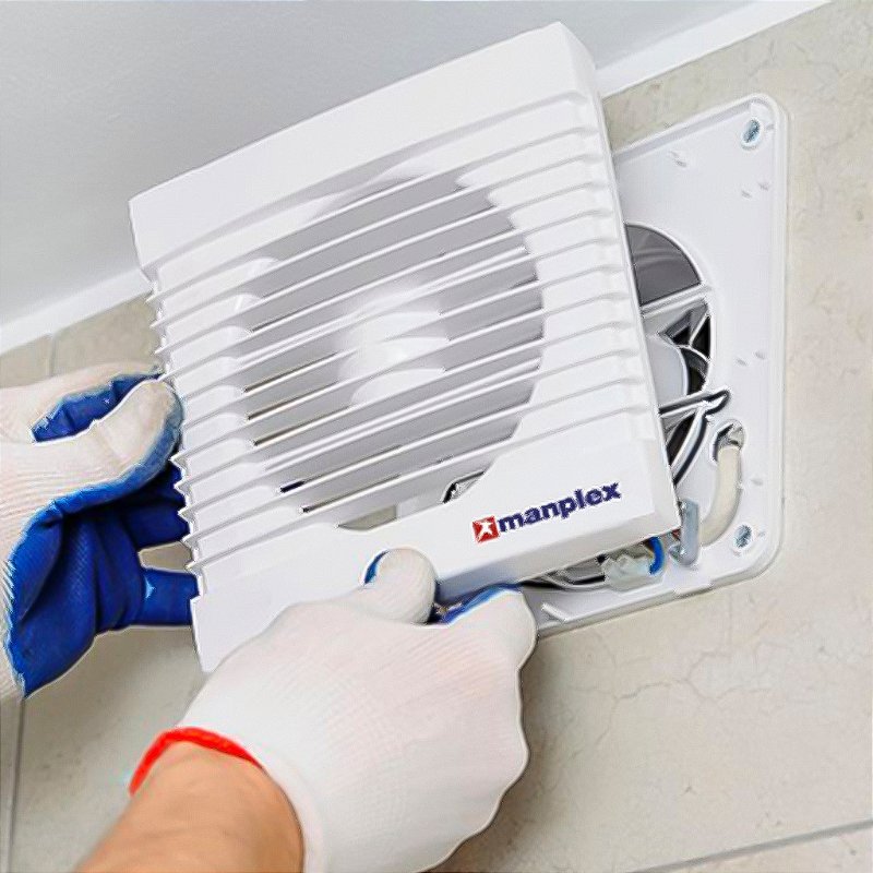 Exaustor Banheiro Lavabo Residencial 150mm 18w 220v Manplex