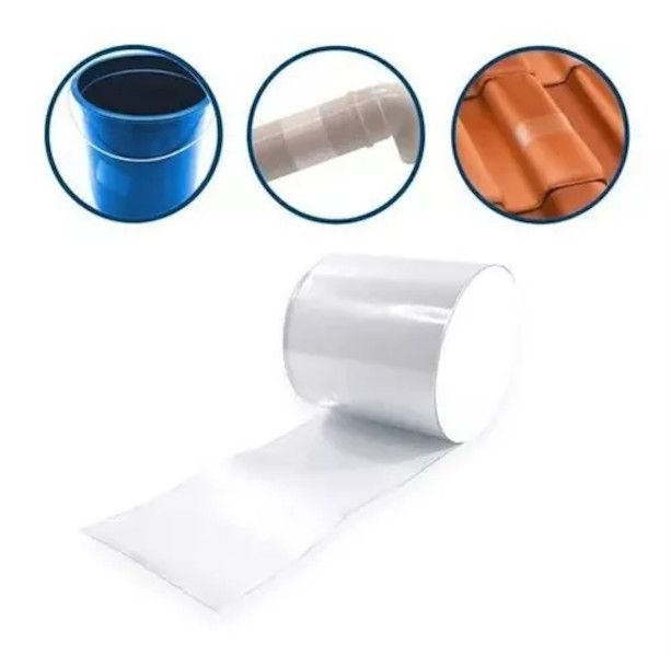 Fita Adesiva Reparadora prova D'Agua Transp 10cm x 1,50 mt