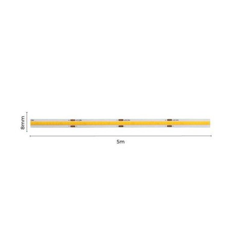 Fita Led COB 12V 12W 3000k Ip20 512led/m 1200lm/m Nordecor