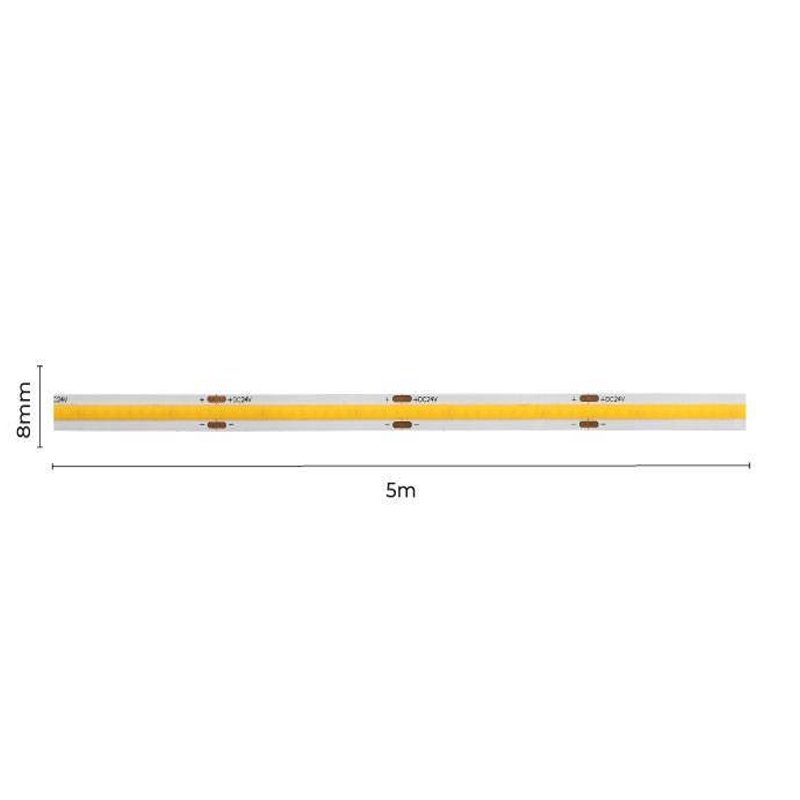 Fita Led COB 12V 12W 4000k Ip20 512led/m 1200lm/m Nordecor